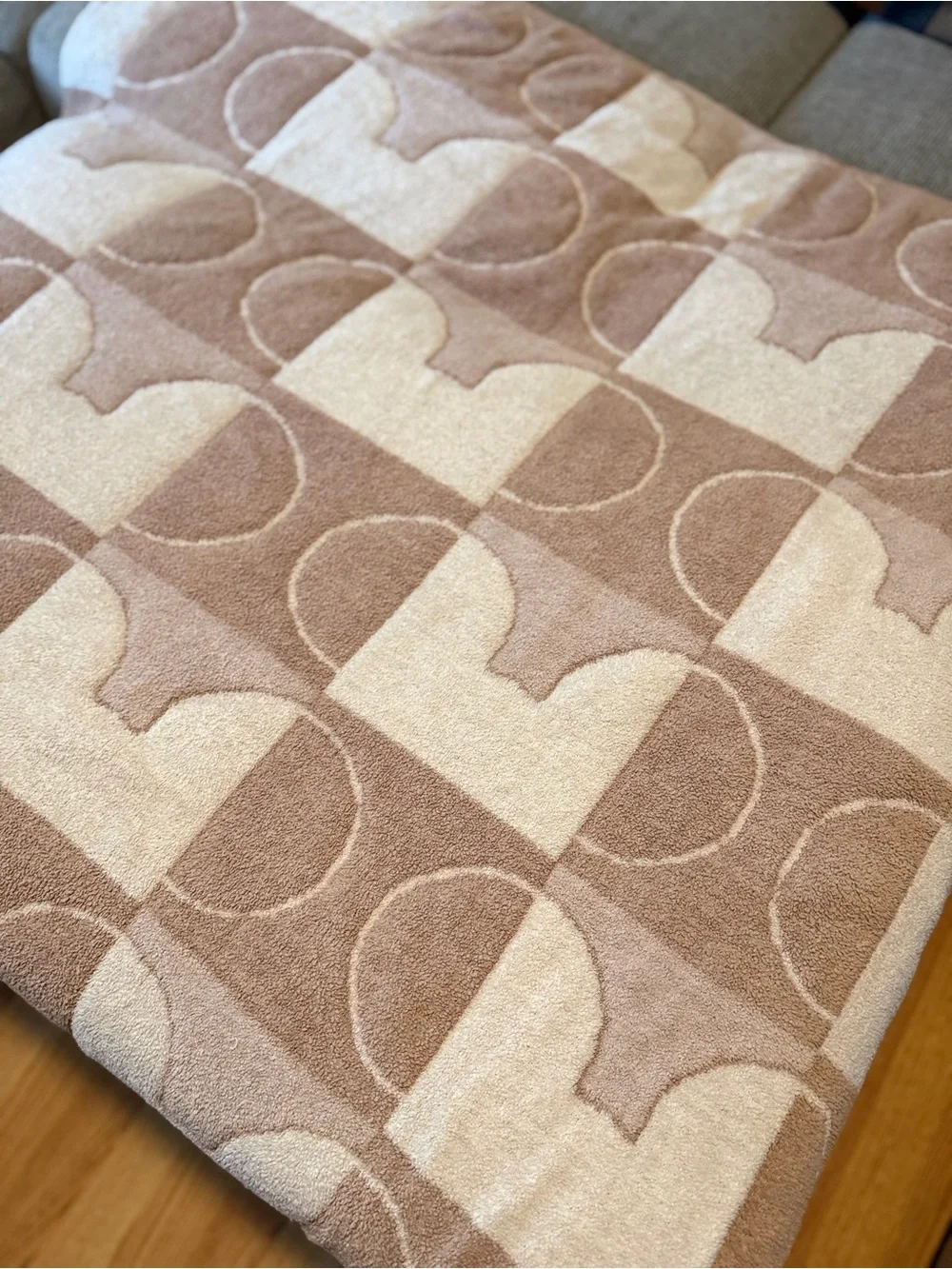 Disney neutral mickey head throw blanket
